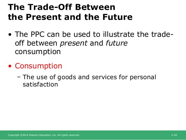 Production possibilities curve the trade offs between two options