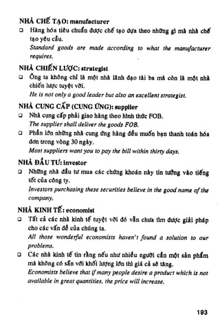 Thuật ngữ kinh tế   thương mại