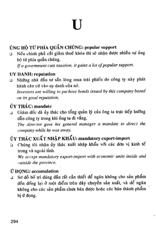 Thuật ngữ kinh tế   thương mại