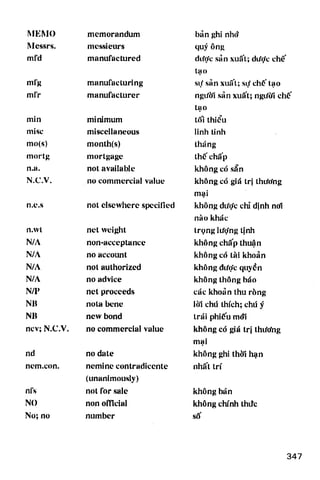 Thuật ngữ kinh tế   thương mại