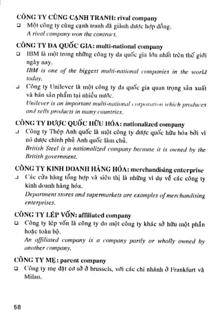 Thuật ngữ kinh tế   thương mại