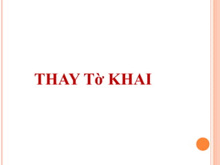 THAY Tờ KHAI 