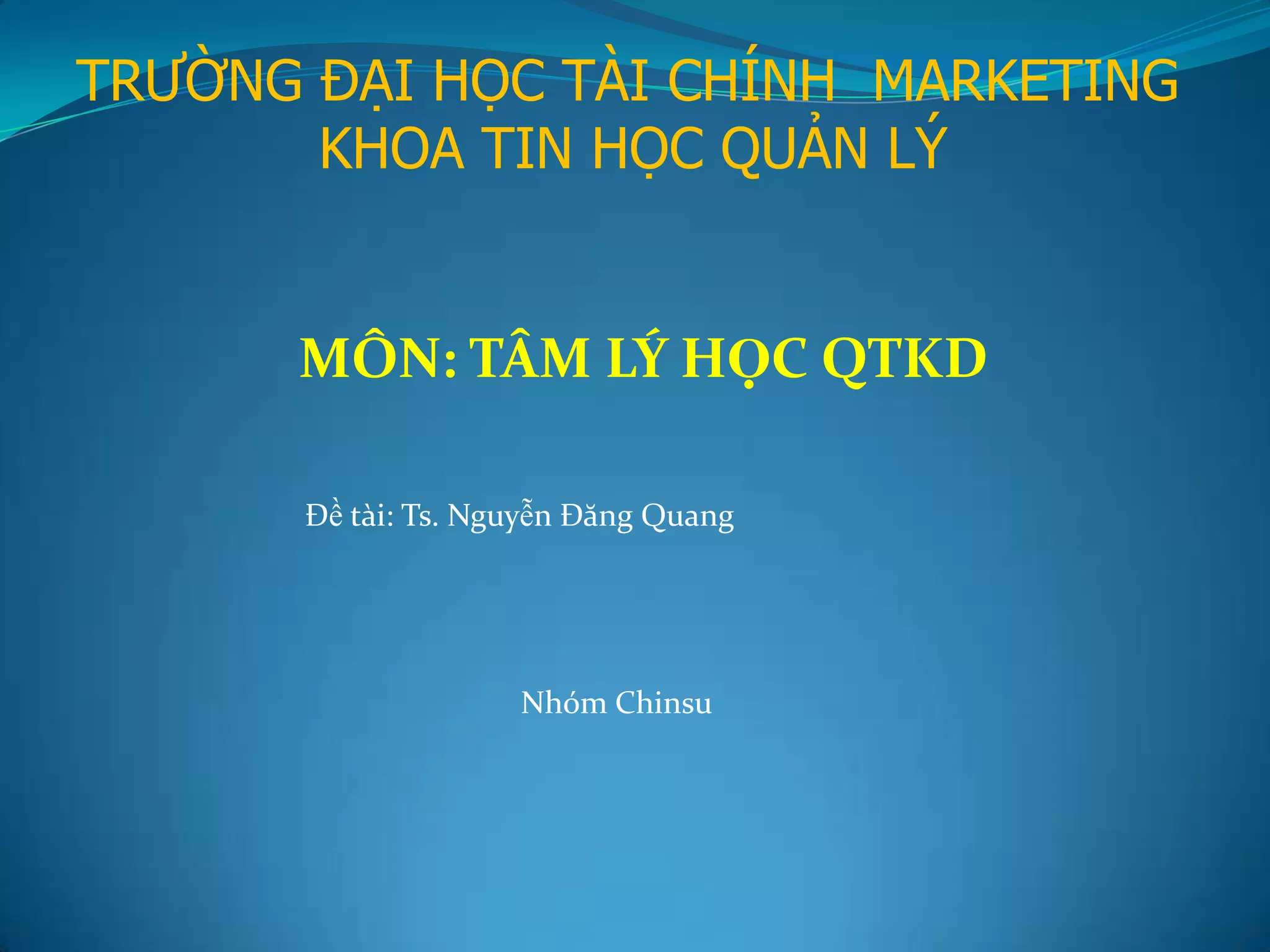 Thuyet Trinh | PPTX