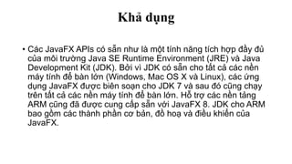 Thuyet trinh java fx | PPTX