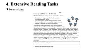 Interactive reading tasks and its example | PPTX