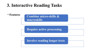 Interactive Reading Material Examples Interactive reading tasks and its example | PPTX