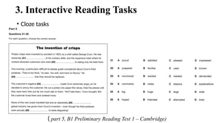 Interactive reading tasks and its example | PPTX