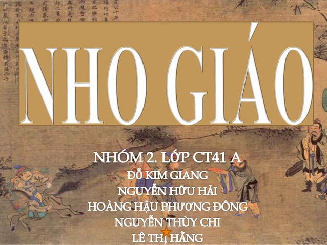 Bài thuyết trình Nho giáo | PPTX