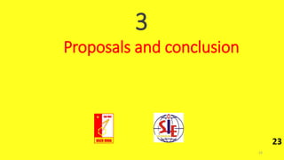 3
Proposals and conclusion
23
23
 