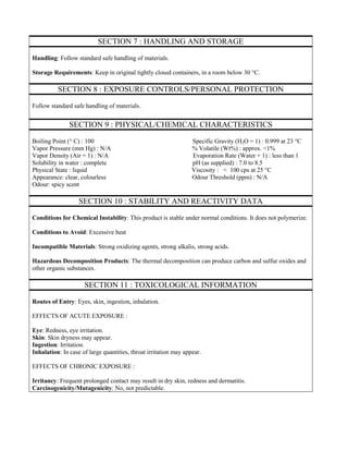 Thymox disnfectant-spray-sds-en-v1-1-4-juillet-2013 | PDF
