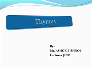 By-
Mr. ASHOK BISHNOI
Lecturer JINR
 