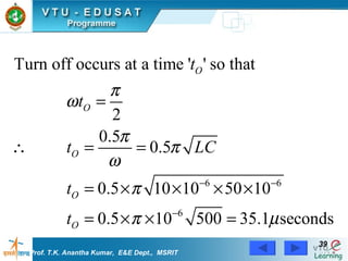 Prof. T.K. Anantha Kumar,  E&E Dept.,  MSRIT 