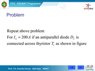 Problem Prof. T.K. Anantha Kumar,  E&E Dept.,  MSRIT 
