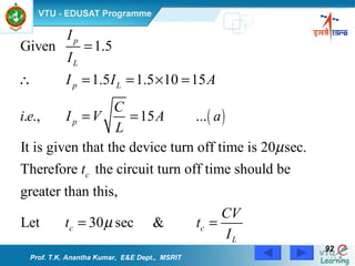 Prof. T.K. Anantha Kumar,  E&E Dept.,  MSRIT 