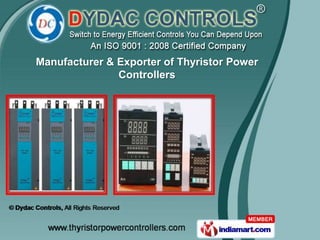 Manufacturer & Exporter of Thyristor Power
               Controllers
 