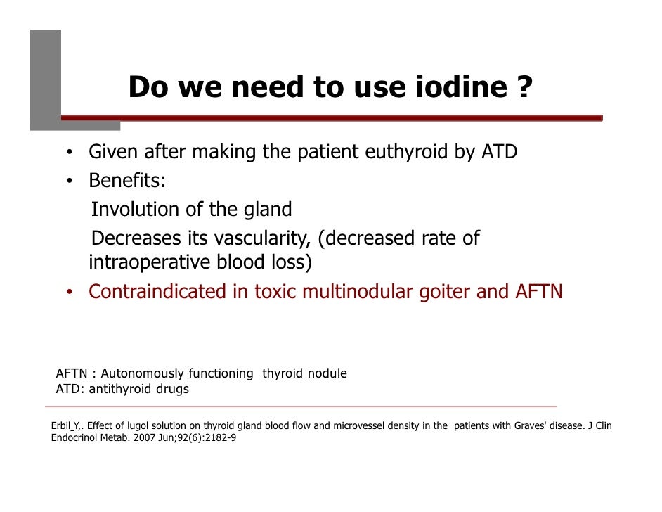 why do we need iodine