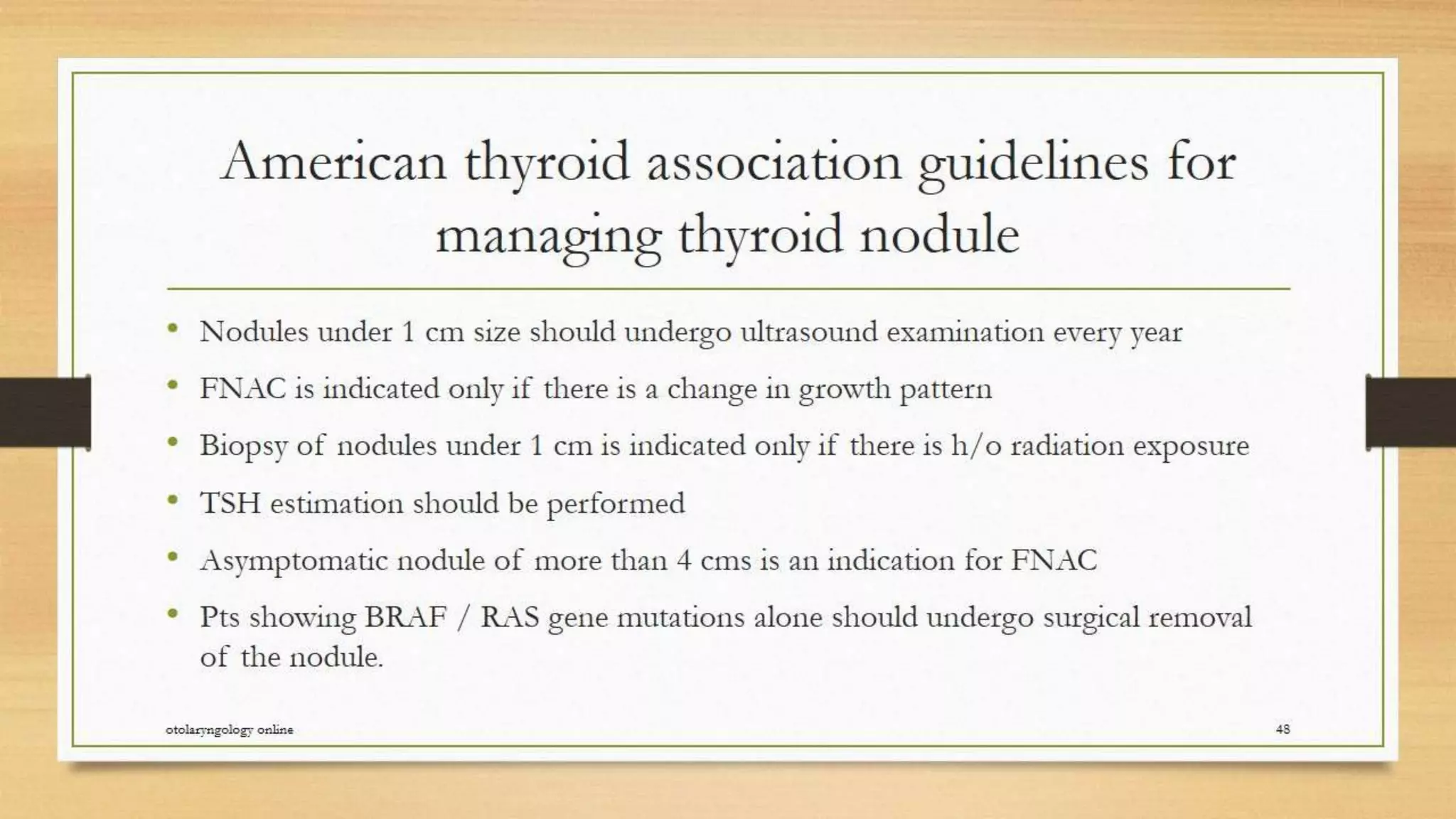 Thyroid nodule management