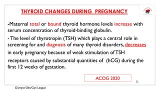 Thyroid Gland and pregnancy | PDF