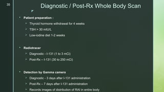 Pre And Post Rai Scan THYROID.pptx ENT surgeon dr Vishakh k nair | PPTX