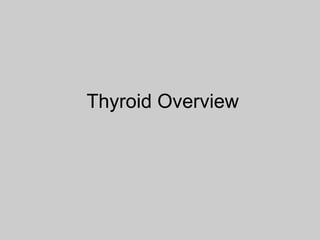 Thyroid Overview 