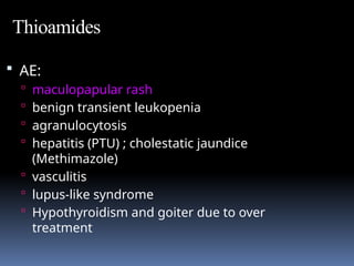 Thyroid and Anti thyroid drugs dept of Pharmacology | PPTX
