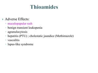 Ptu Rash THYROID & ANTI THYROID AGENTS | PDF