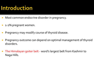 Thyroid disease in pregnancy | PPTX