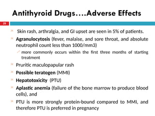 Ptu Rash Thyroid Disorders for pharmacy students.pptx