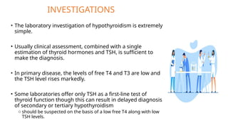 Lab Hypothyroid Thyroid Disorders - Pharmacotherapeutics.pptx