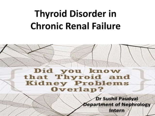 Thyroid Disorder in
Chronic Renal Failure
 
