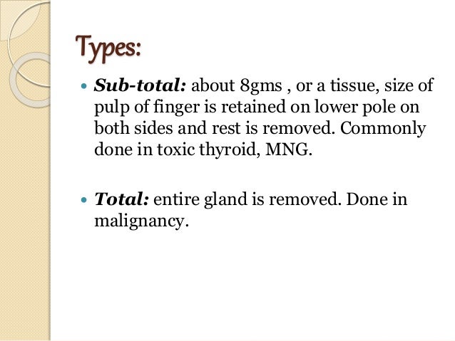 subtotal thyroidectomy