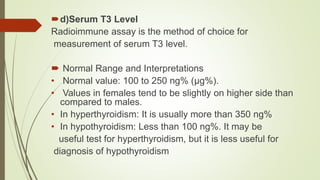 Thyroid function test | PPTX