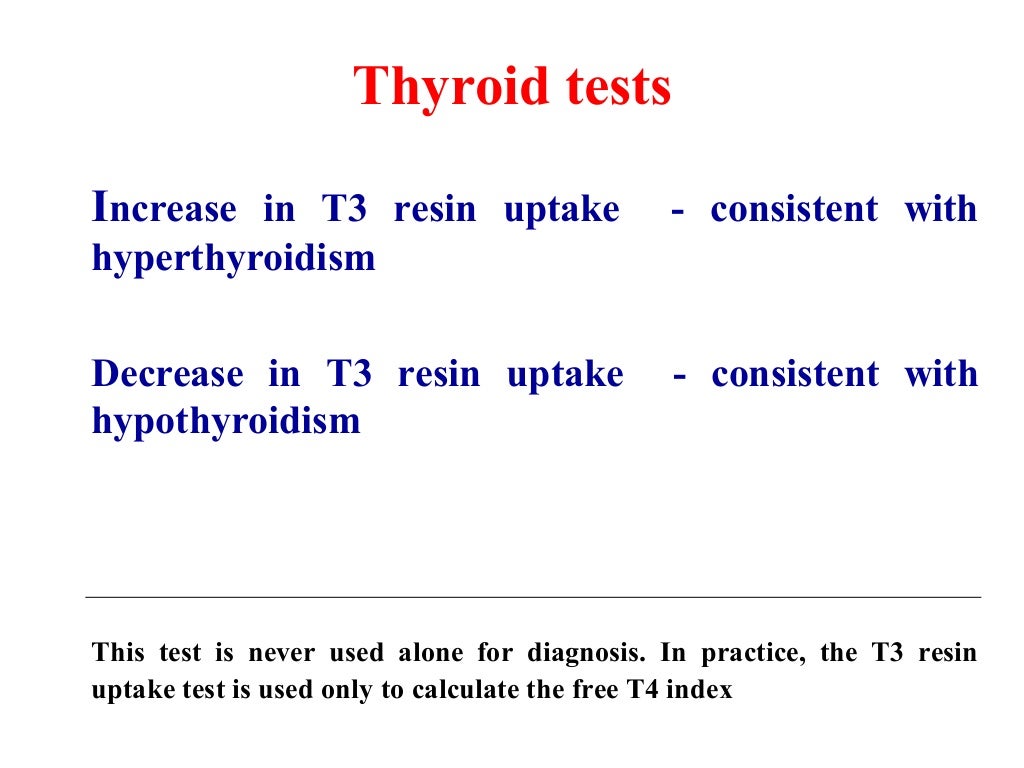 Thyroid function tests