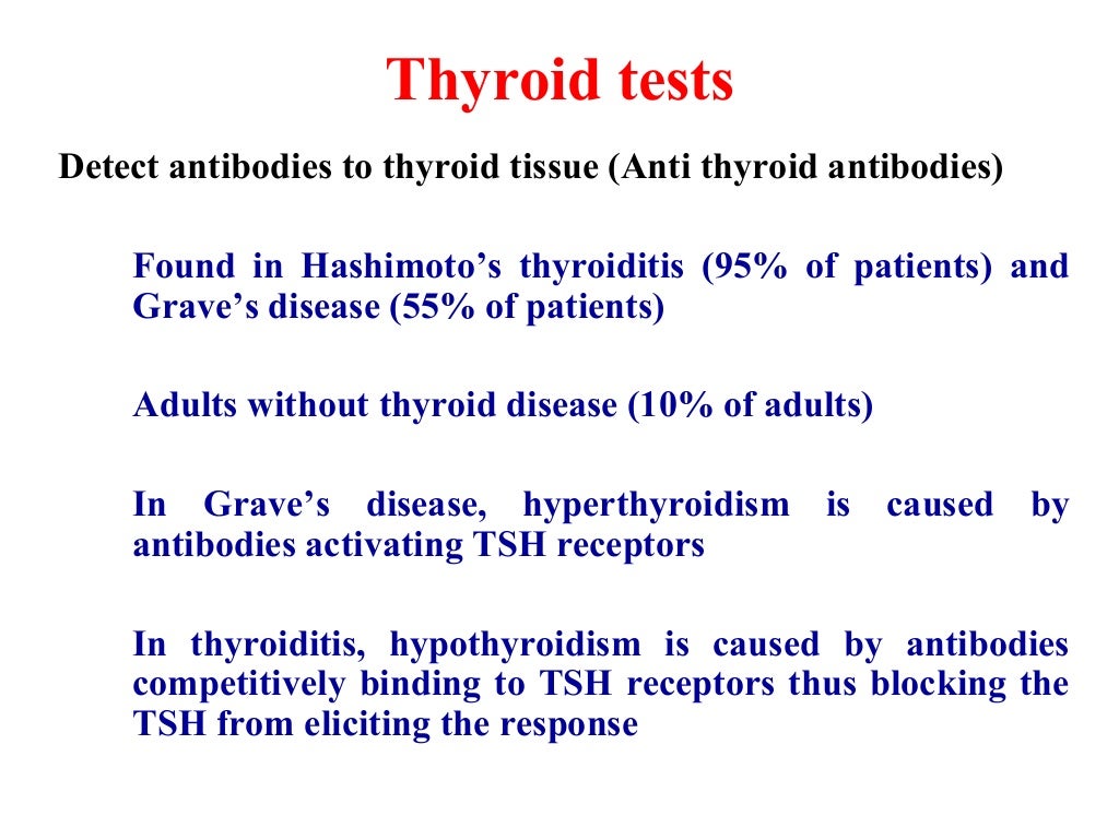Thyroid function tests
