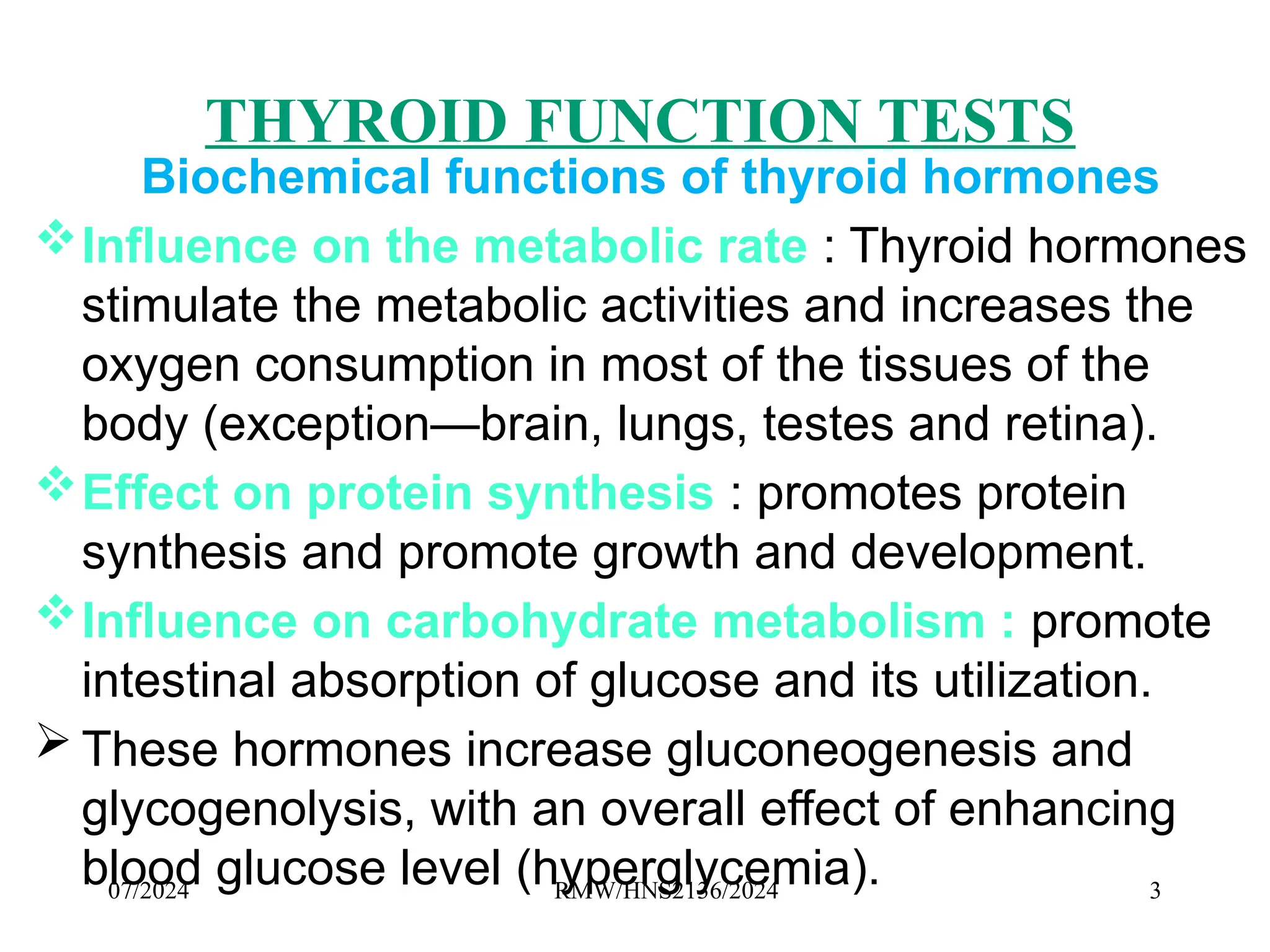Thyroid Function Tests Clinical Chemistry | PPTX