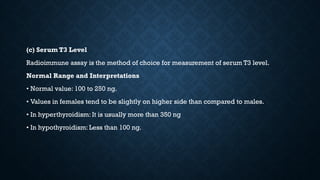 THYROID FUNCTION TESTS.pptxtests that used for thyroid function | PPTX