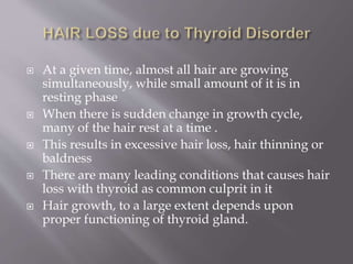Thyroid hair loss