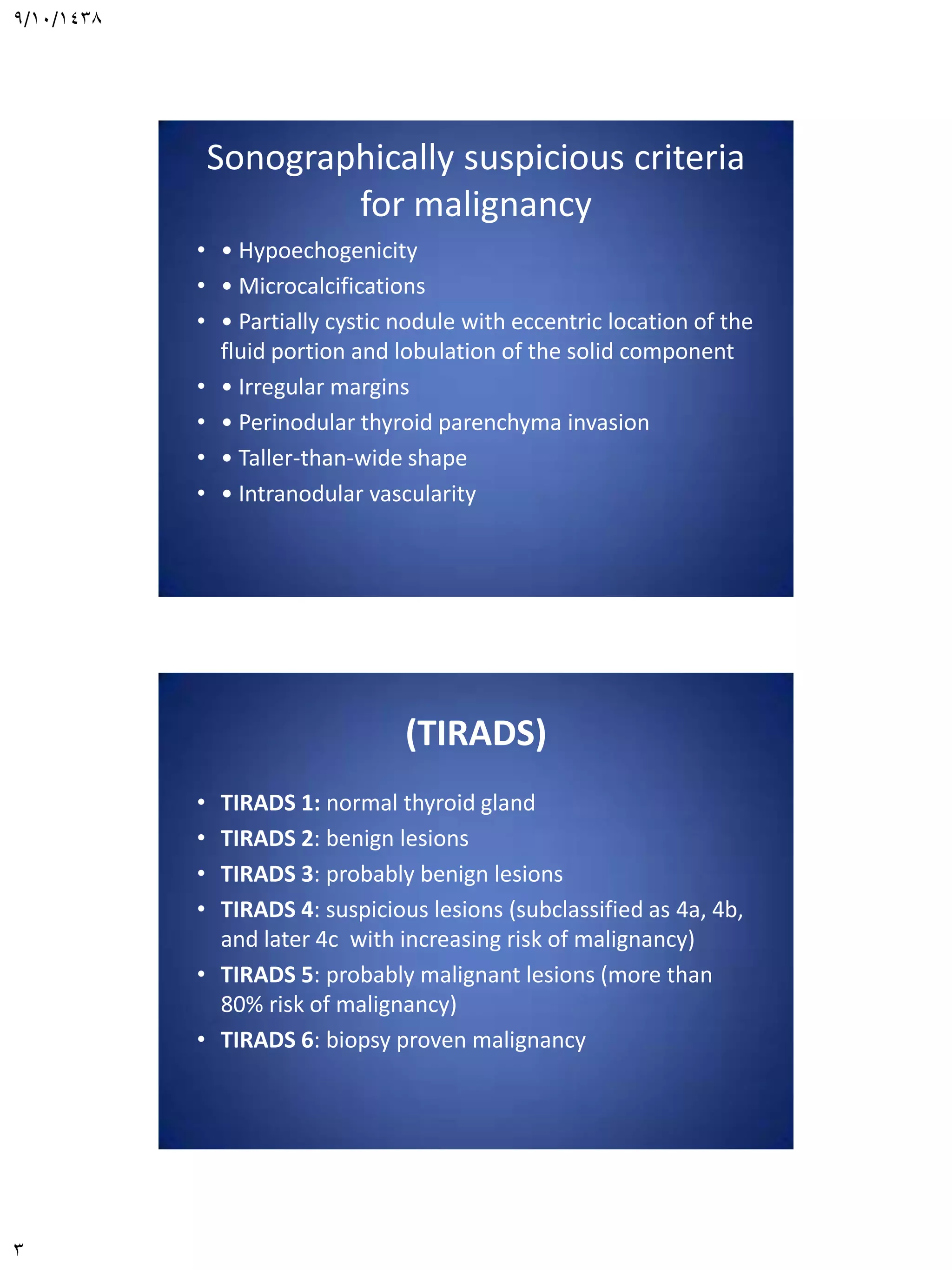 Thyroid image reporting and data system | PDF | Thyroid Disorders ...