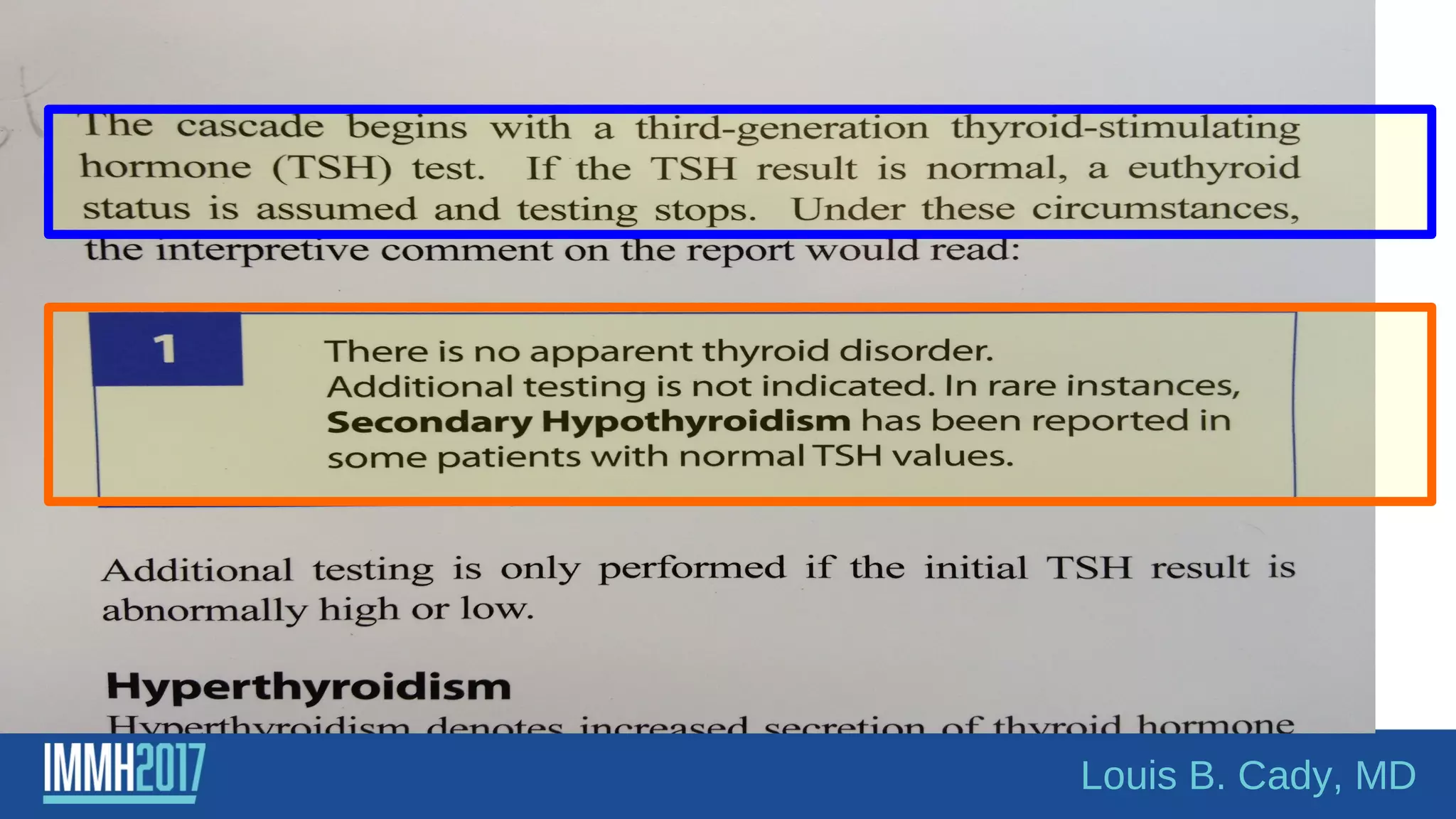 Louis B. Cady, MD
 