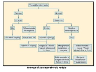 Workup of a solitary thyroid nodule
 