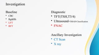 Rft Classification Comprehensive Overview of Surgical Diseases of Thyroid and Parathyroid ...