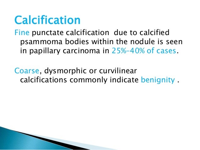 Colloid thyroid nodule with calcium
