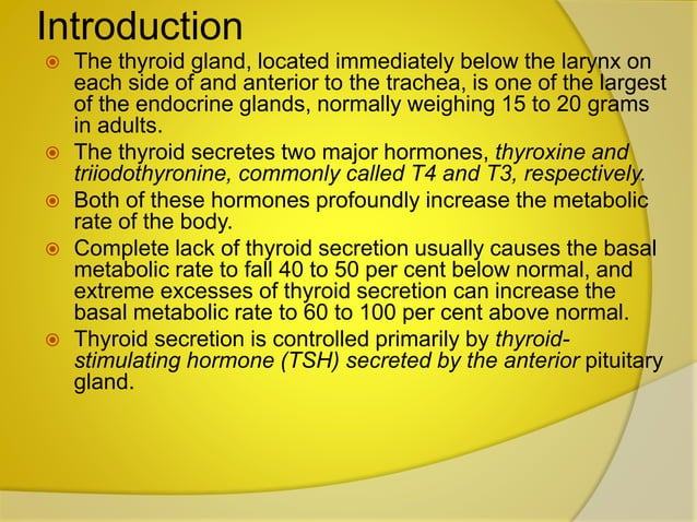 Thyroid Metabolic Hormones Pptx Med Surgical Nursing Ppt