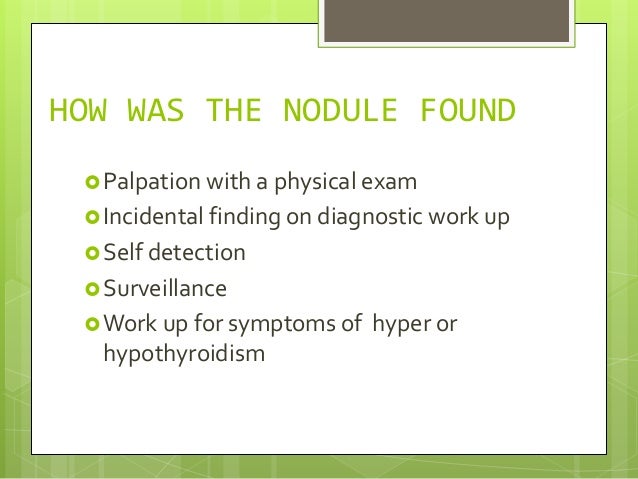 Thyroid lesions detected by mri