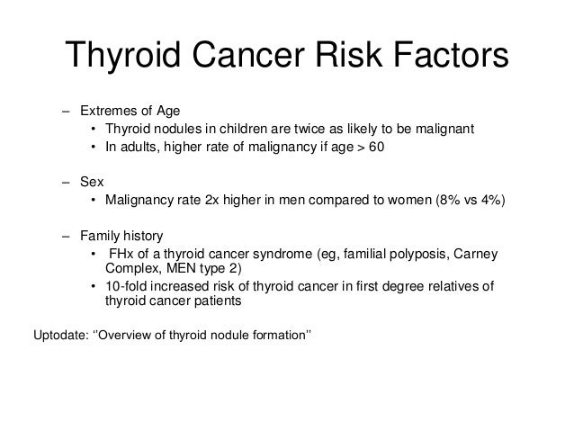 Thyroid nodules and cancer