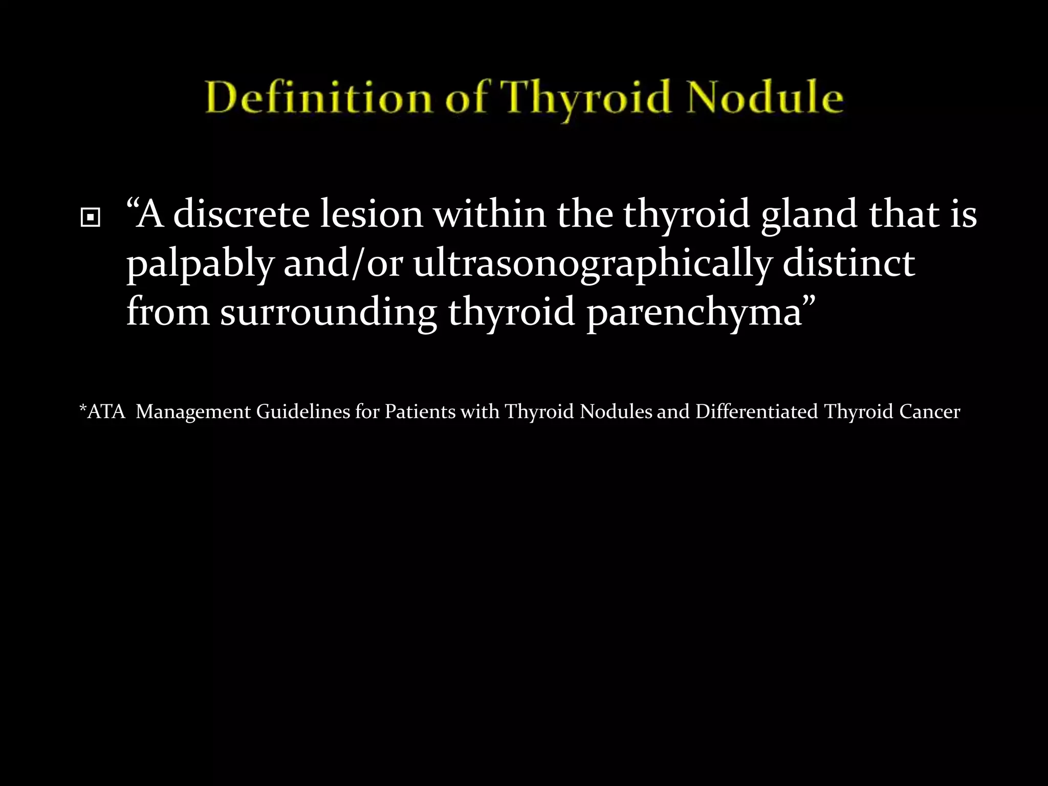 Thyroid nodule work up dr mnr | PPT