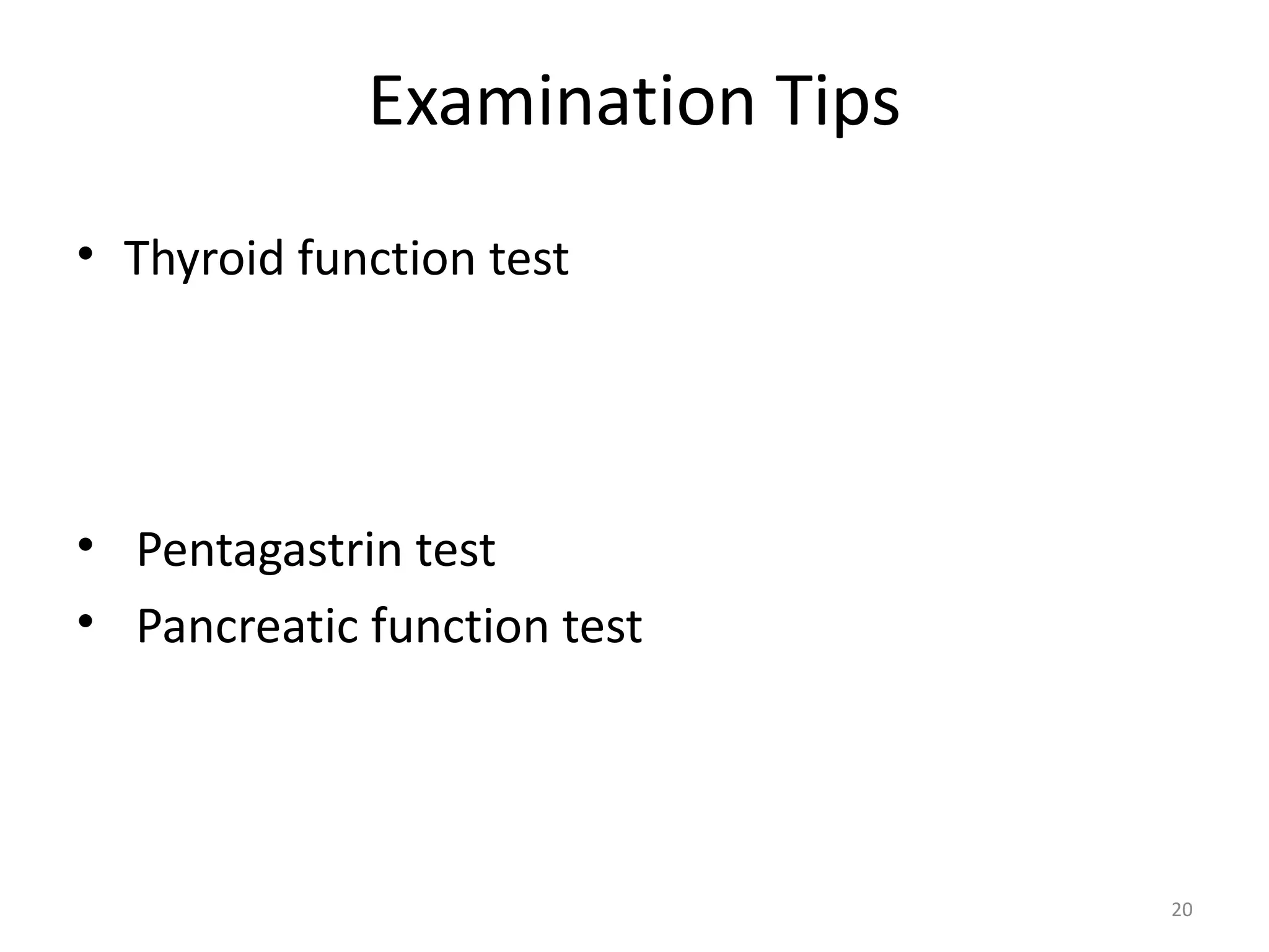 Thyroid, pancreatic & gastric function test | PPT