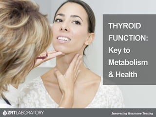 THYROID
FUNCTION:
Key to
Metabolism
& Health
 