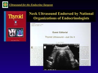 Thyroid Ultrasound For The Endocrine Surgeon | PDF
