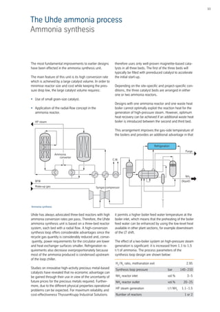 Pvc Process Uhde Thyssenkrupp uhde advanced ammonia processes dual pressure | PDF